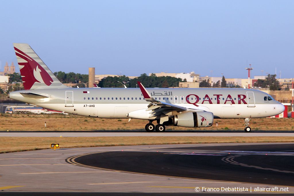 A7-AHQ · Airbus A320-232 · (MLA / LMML)