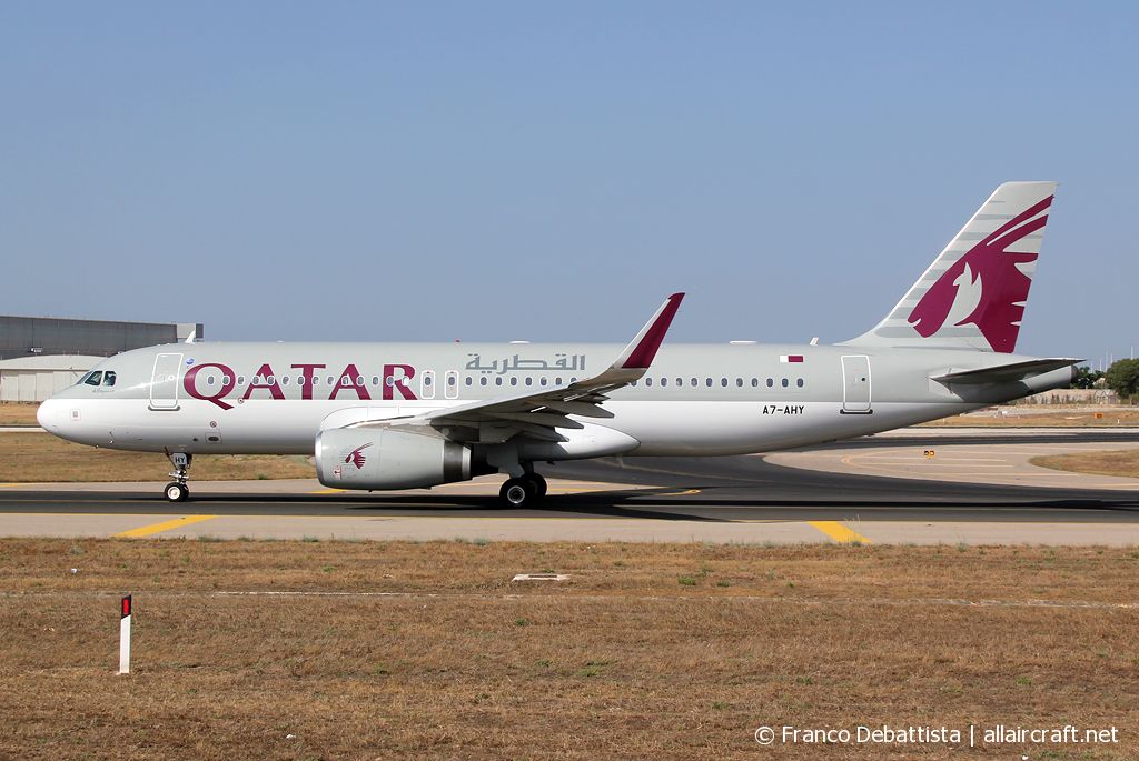 A7-AHY · Airbus A320-232(WL) · (MLA / LMML)