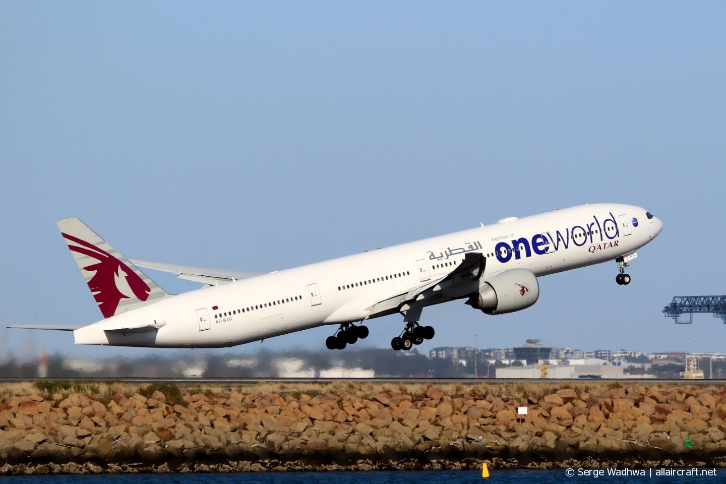 A7-BAG · Boeing 777-3DZ/ER · (SYD / YSSY)
