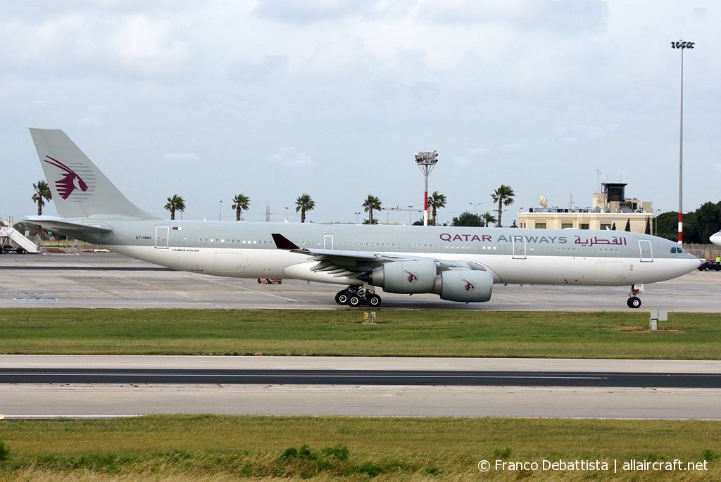 A7-HHH · Airbus A340-541 · (MLA / LMML)
