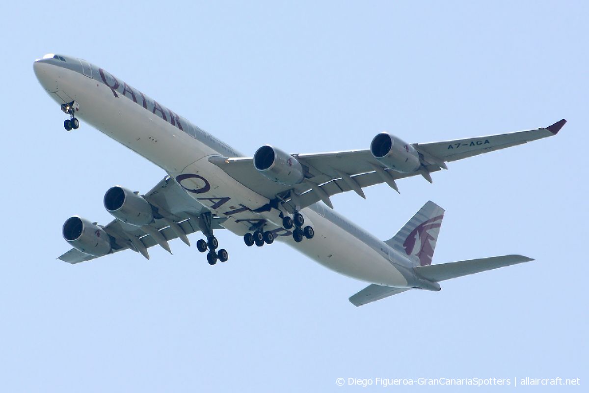A7-AGA · Airbus A340-642 · (BCN / LEBL)
