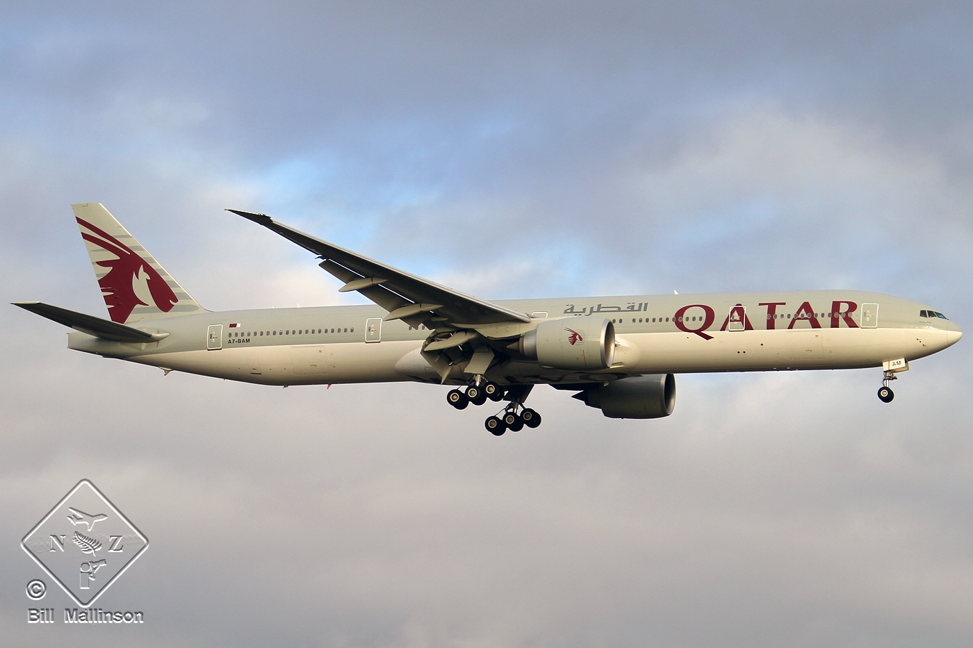 A7-BAM · Boeing 777-3DZ/ER · (PER / YPPH)