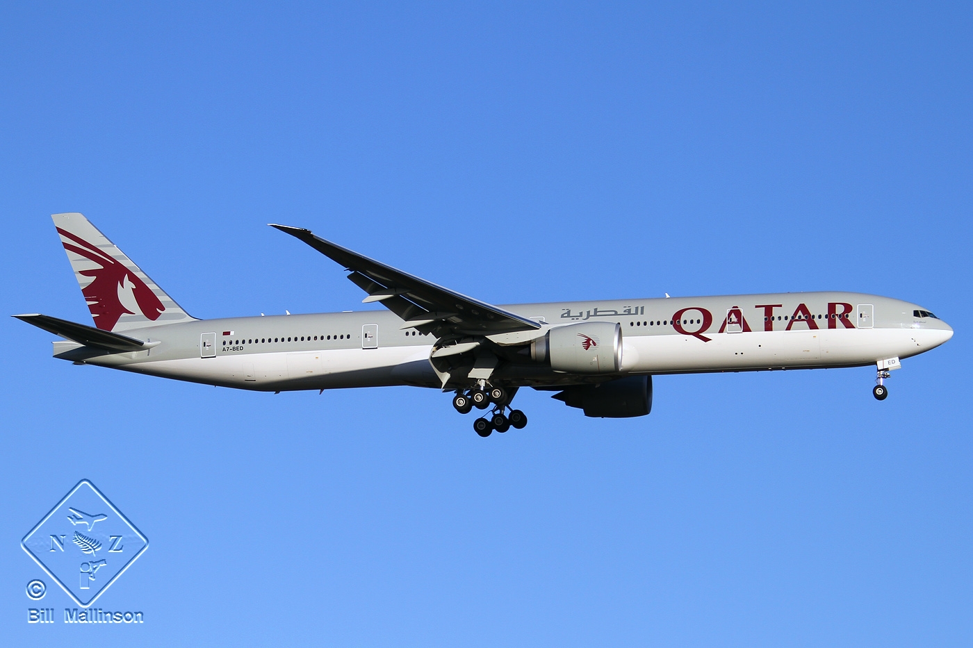 A7-BED · Boeing 777-3DZ/ER · (PER / YPPH)