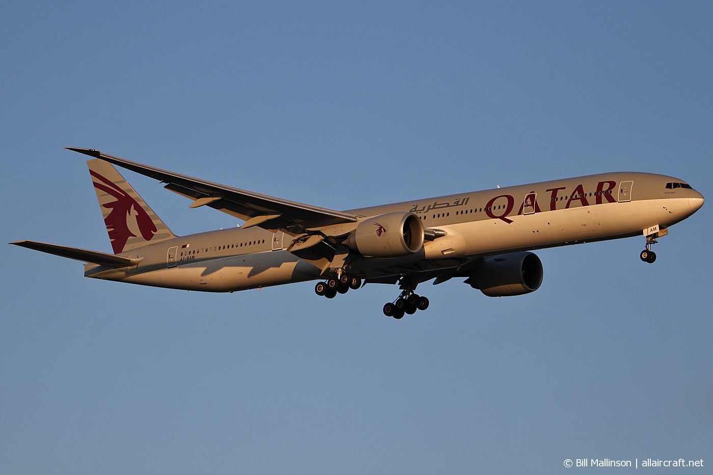 A7-BAM · Boeing 777-3DZ/ER · (PER / YPPH)