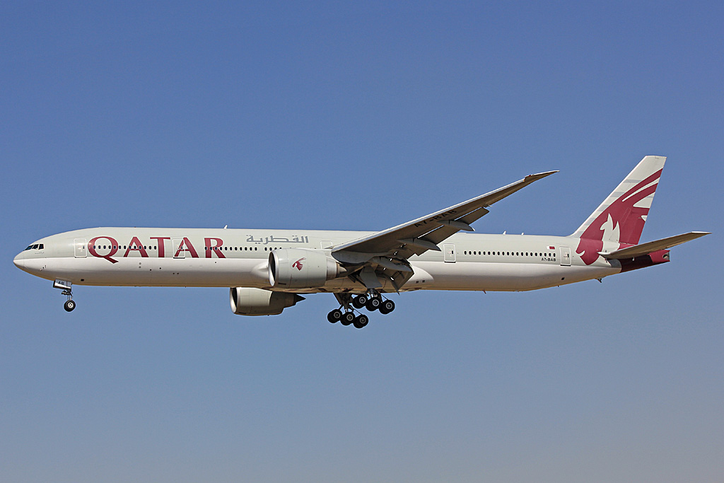 A7-BAB · Boeing 777-3DZ/ER · (JNB / FAOR)