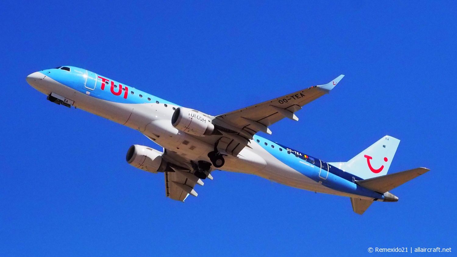 OO-TEA · Embraer 190-100LR · (FAO / LPFR)