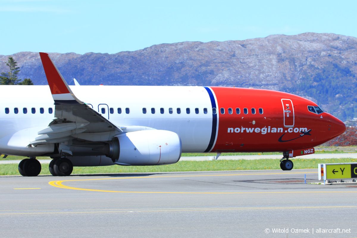 LN-NGZ · Boeing 737-8JP(WL) · (BGO / ENBR)