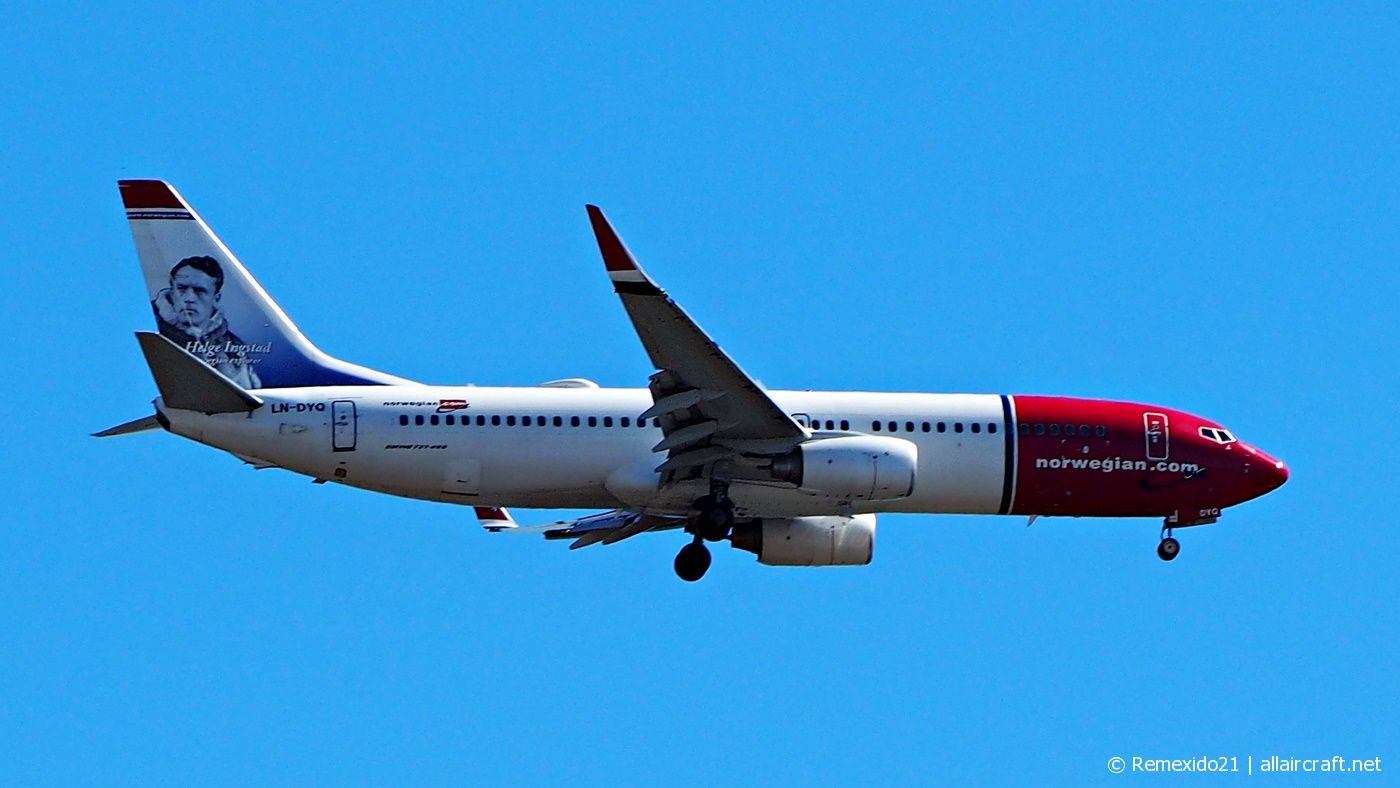LN-DYQ · Boeing 737-8JP(WL) · (FAO / LPFR)