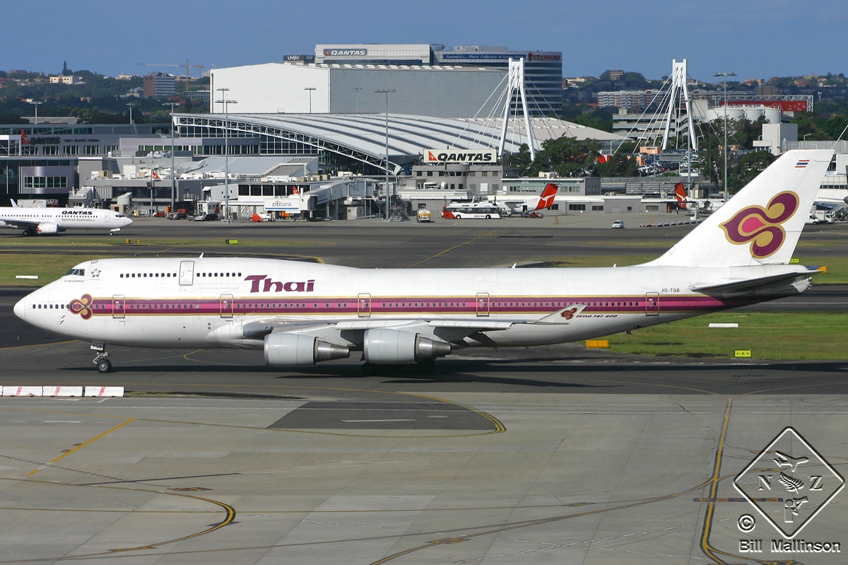 HS-TGB · Boeing 747-4D7 · (SYD / YSSY)