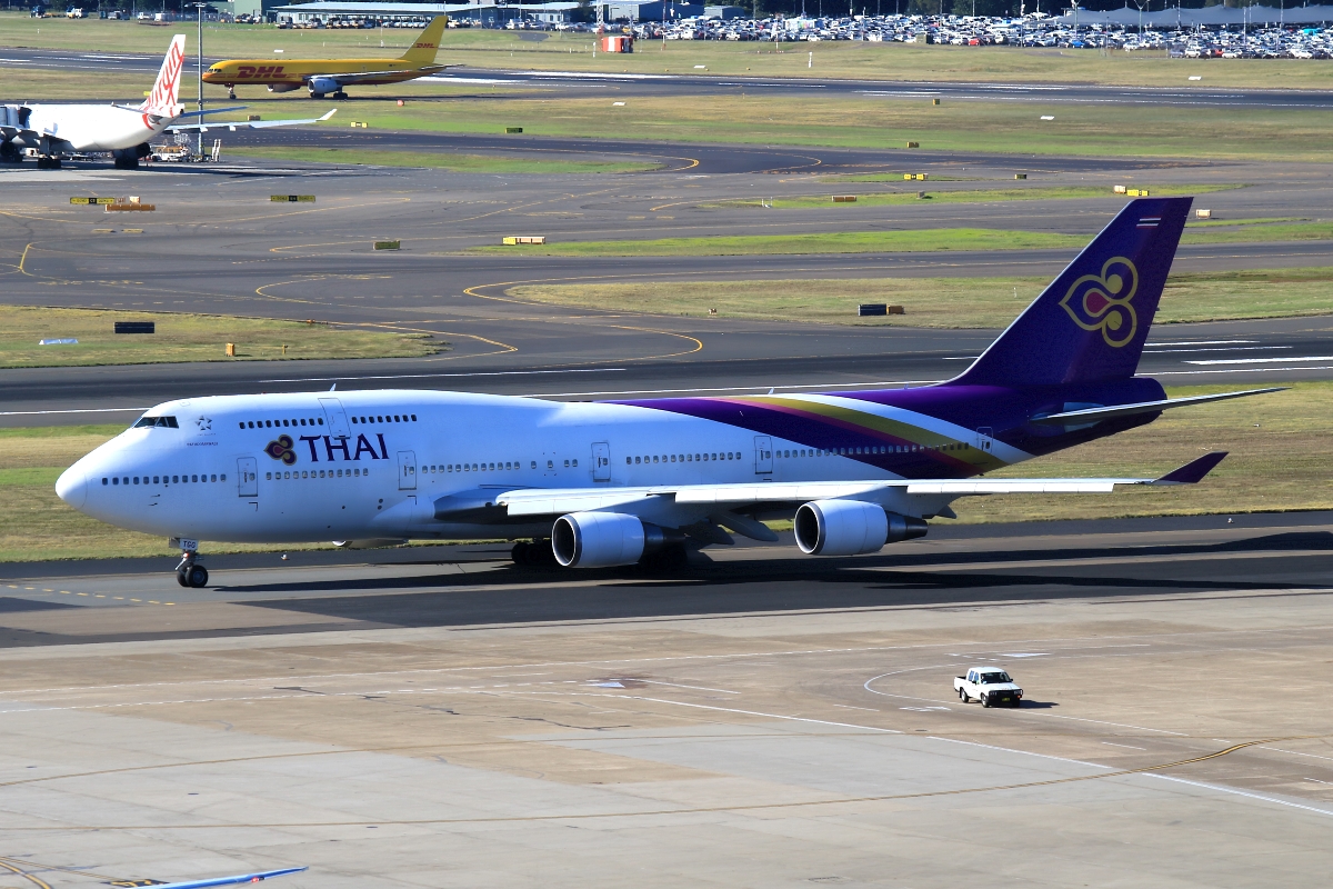 HS-TGG · Boeing 747-4D7 · (SYD / YSSY)