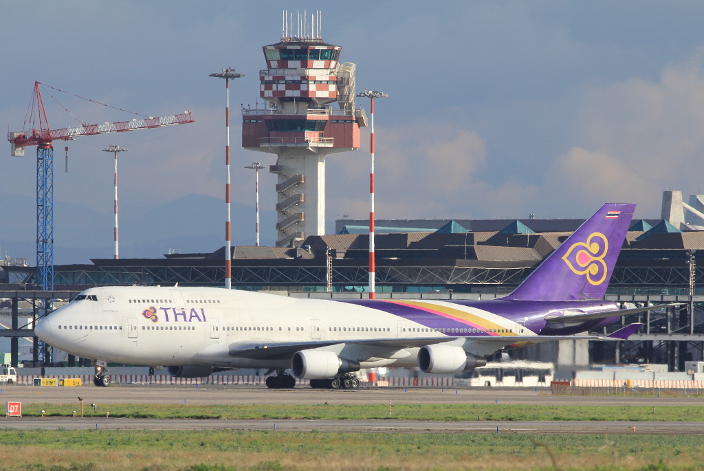 HS-TGM · Boeing 747-4D7 · (FCO / LIRF)