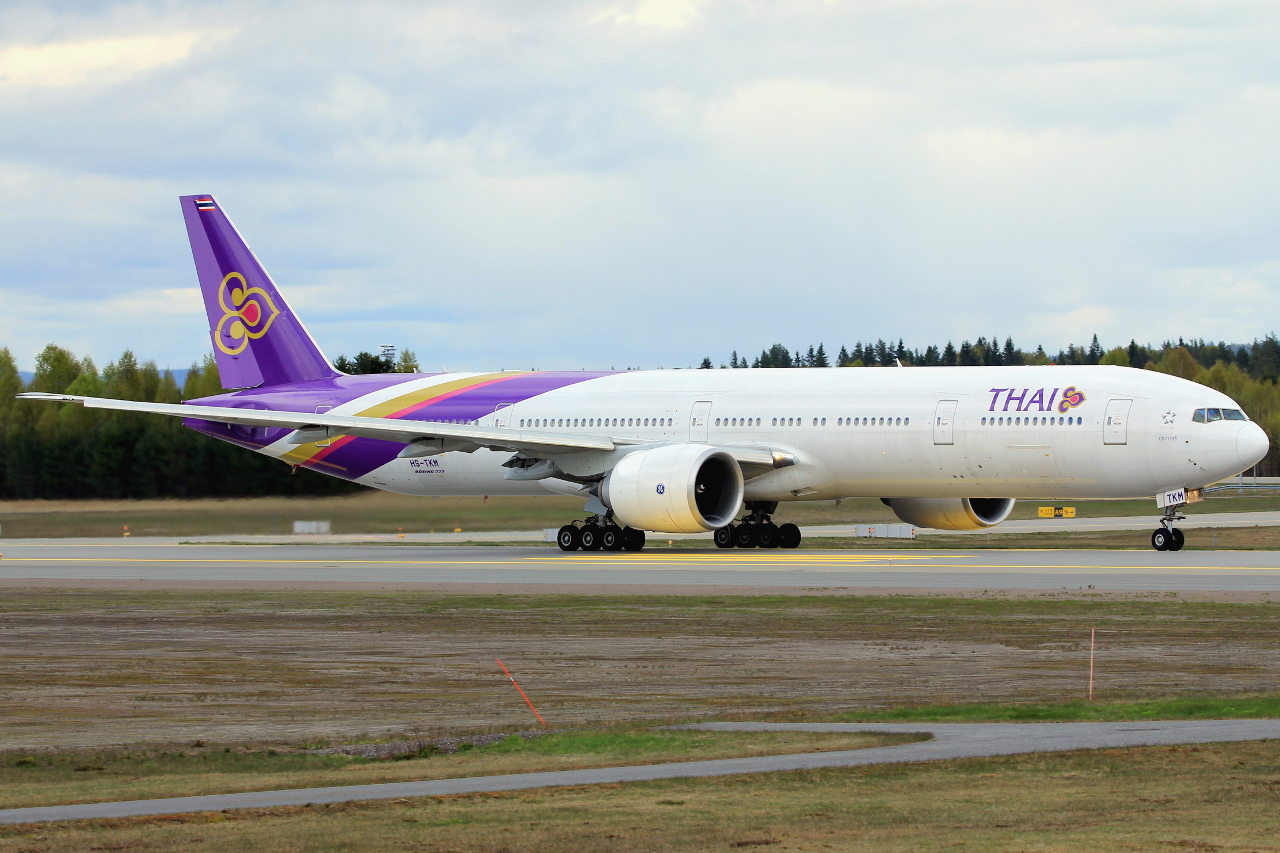 HS-TKM · Boeing 777-3AL/ER · (OSL / ENGM)