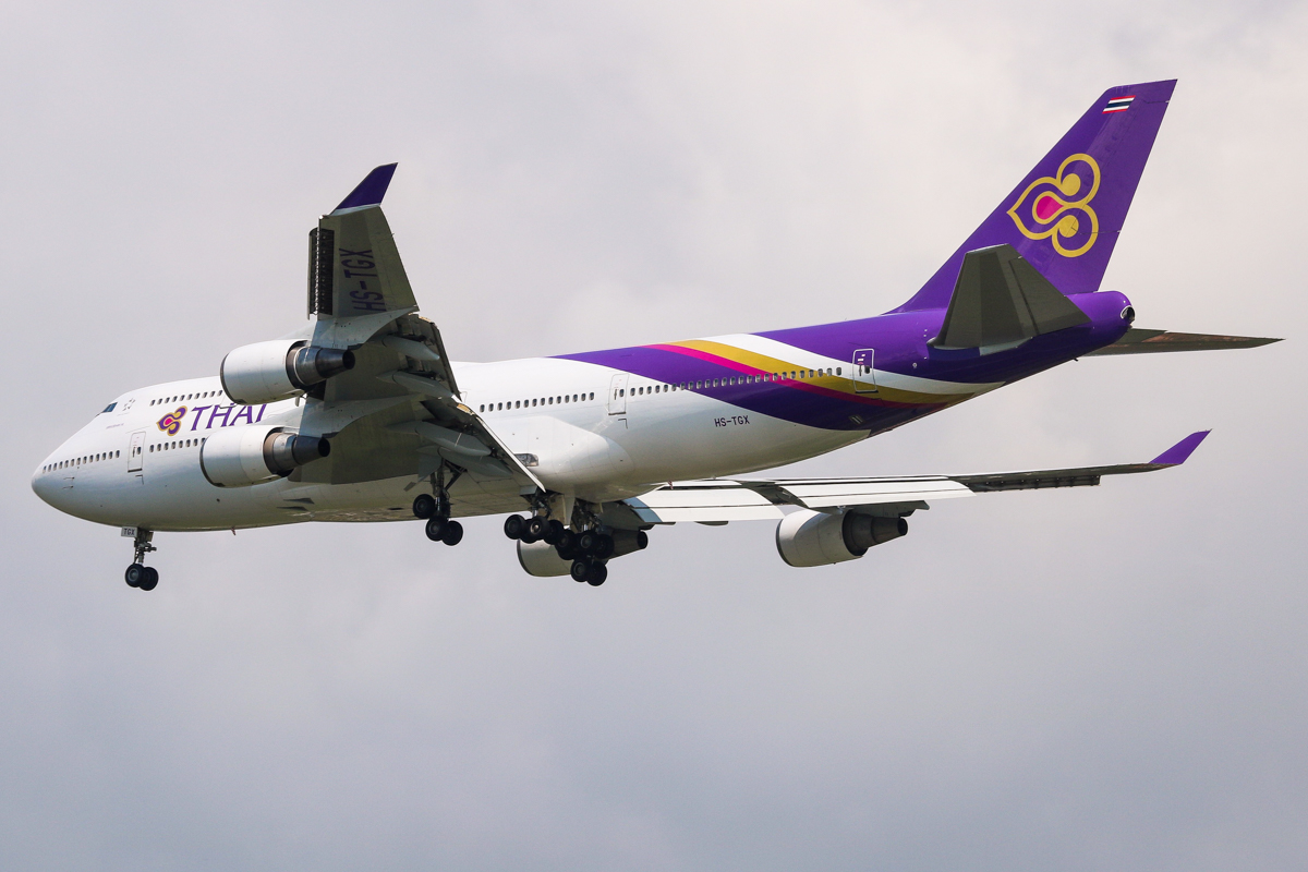 HS-TGX · Boeing 747-4D7 · (SIN / WSSS)