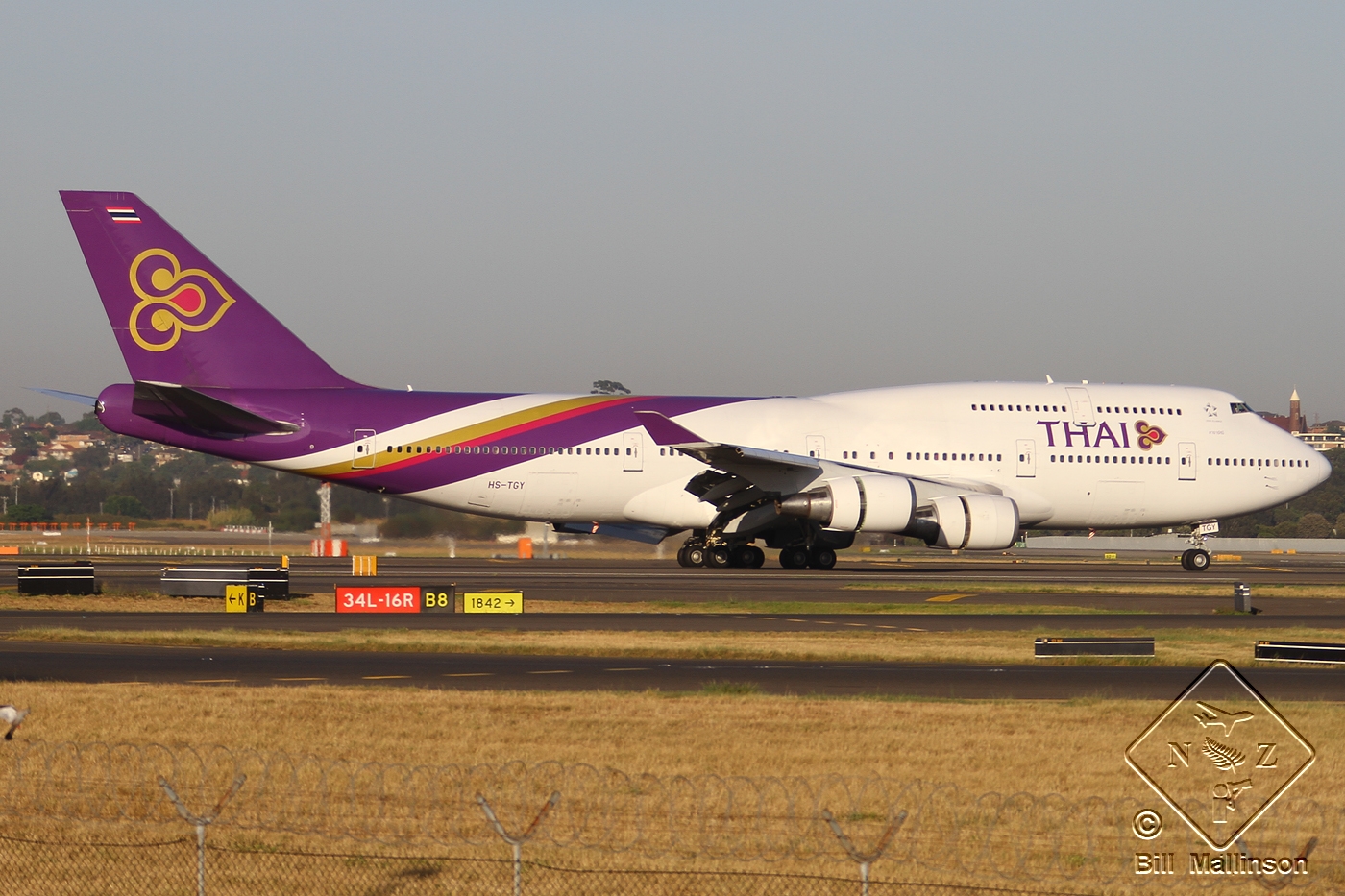 HS-TGY · Boeing 747-4D7 · (SYD / YSSY)