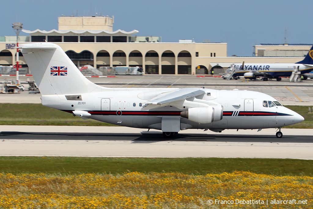 ZE701 · British Aerospace BAe-146 CC2 · (MLA / LMML)
