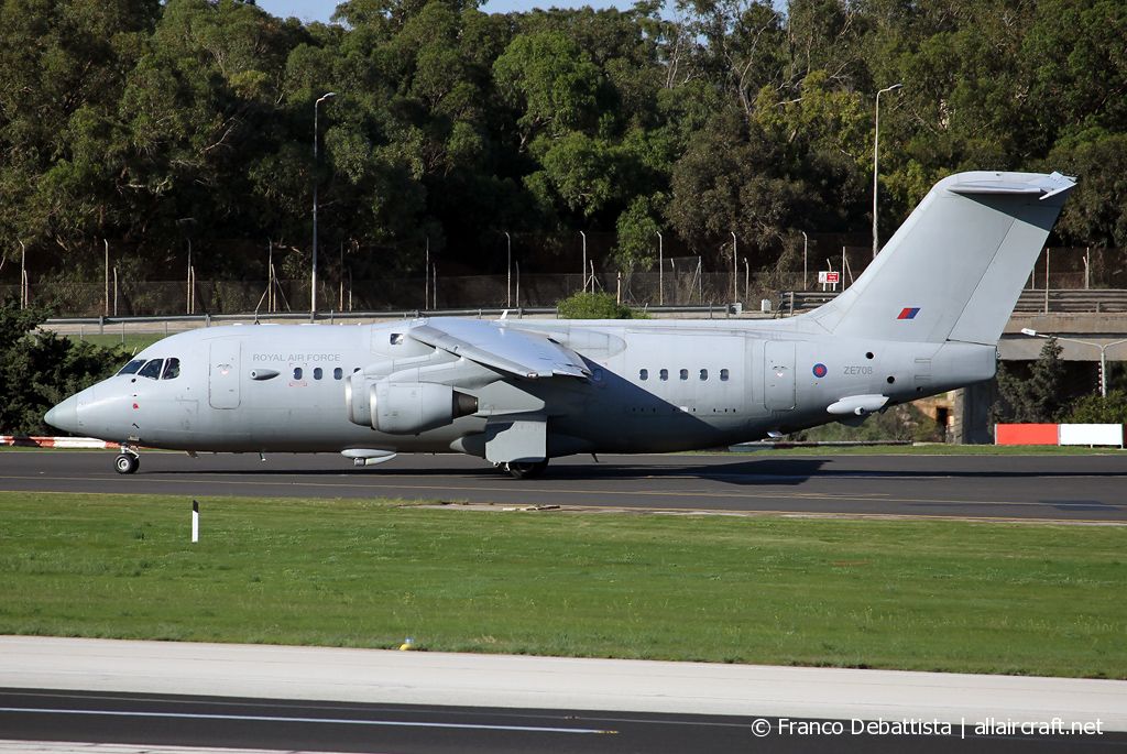 ZE708 · British Aerospace BAe-146-200QC · (MLA / LMML)