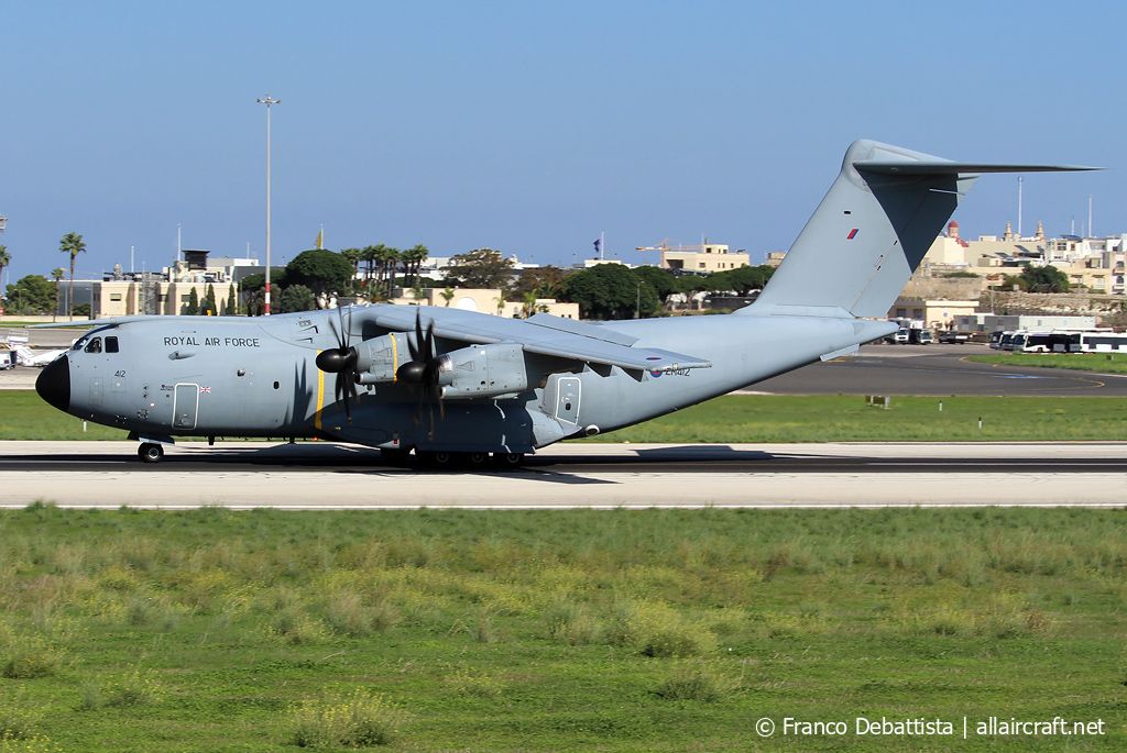 ZM412 · Airbus A400M-180 Atlas C.1 · (MLA / LMML)