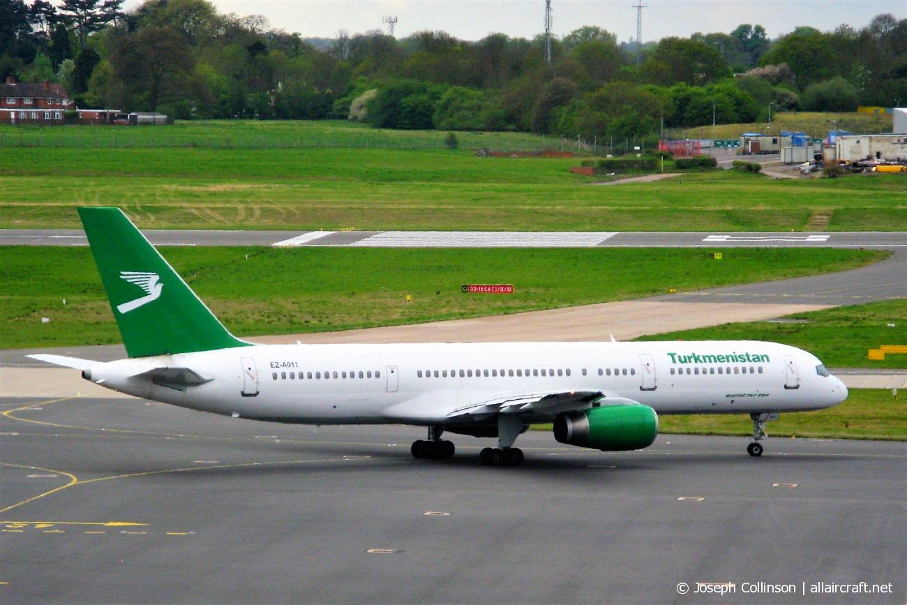 EZ-A011 · Boeing 757-22K · (BHX / EGBB)