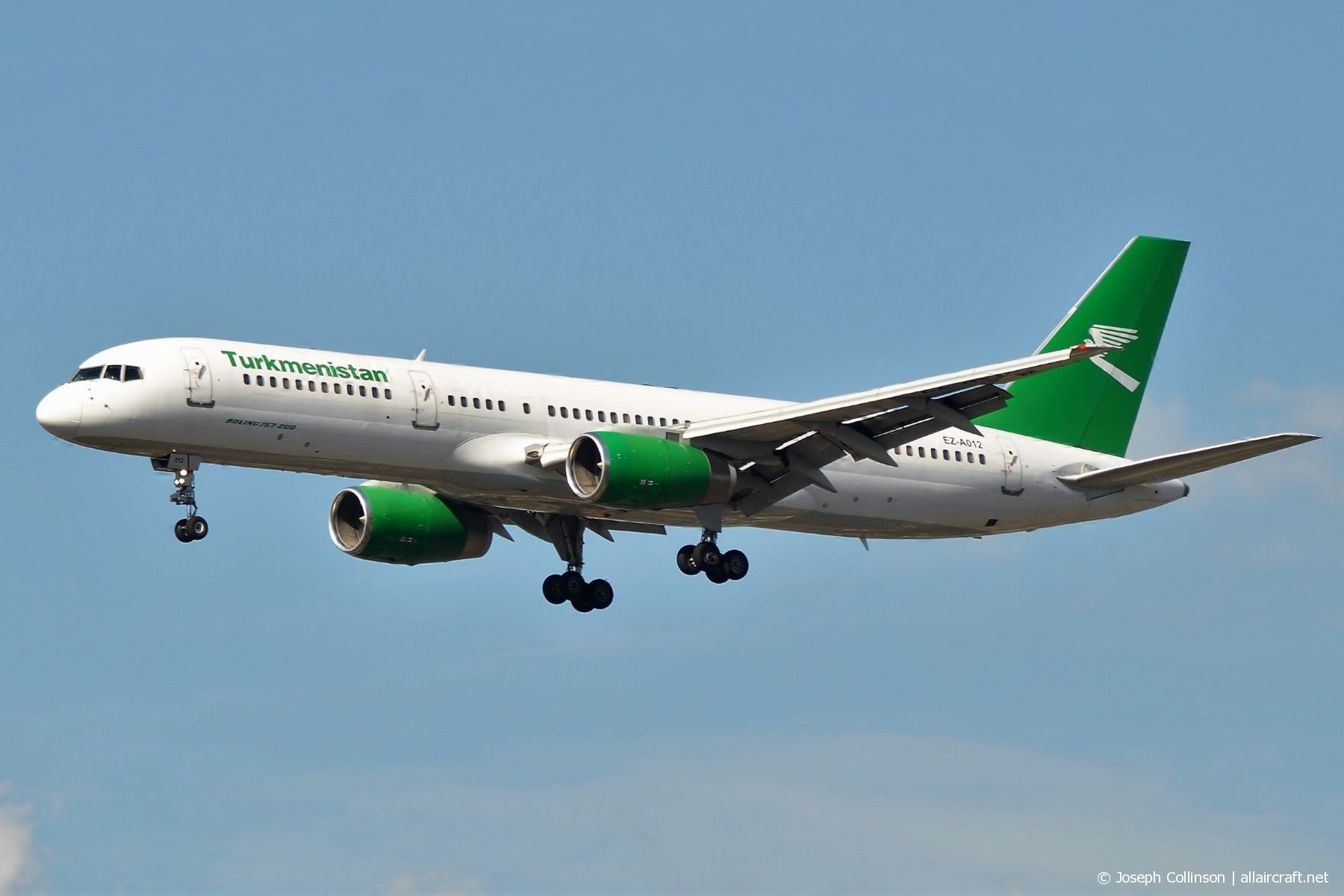 EZ-A012 · Boeing 757-22K · (LHR / EGLL)