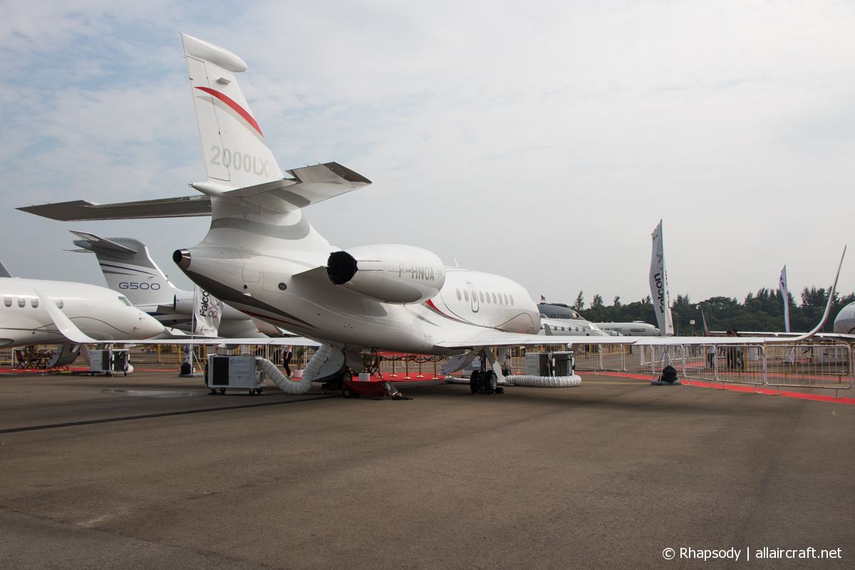 F-HNOA (323) 2016 Dassault Falcon 2000 LXS