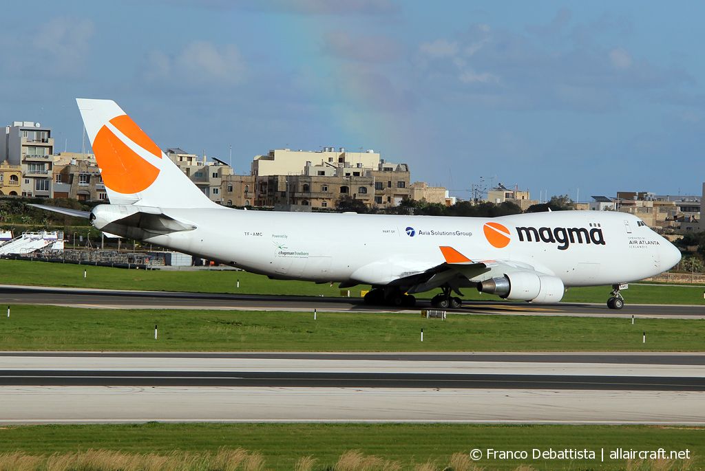 TF-AMC · Boeing 747-412F · (MLA / LMML)