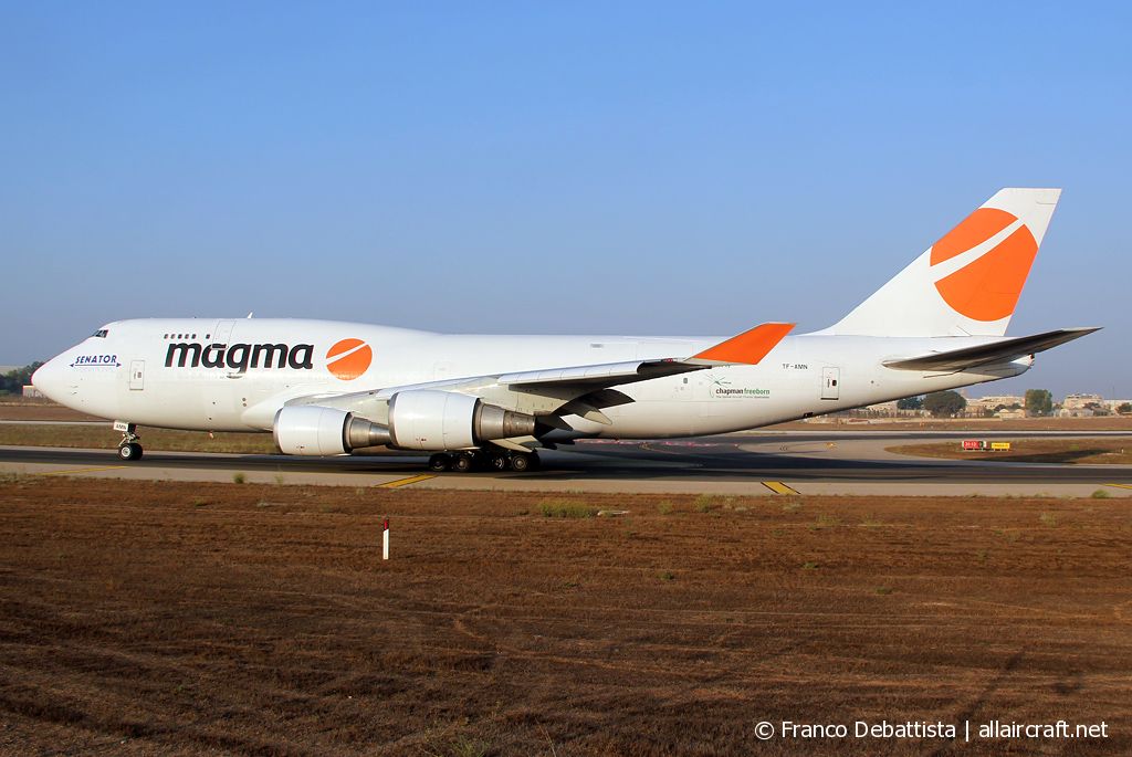 TF-AMN · Boeing 747-4F6(BDSF) · (MLA / LMML)