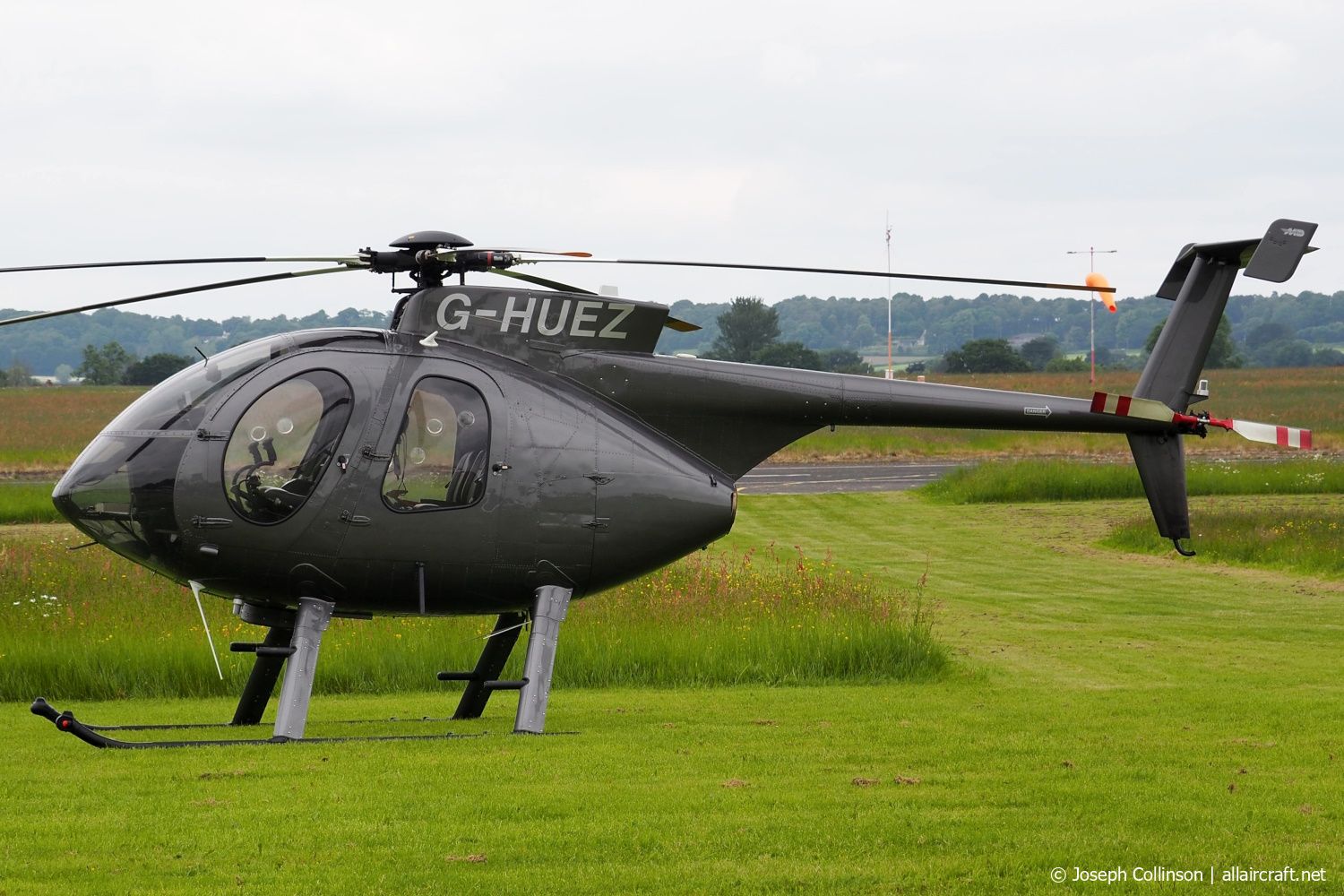G-HUEZ · Hughes 369D · (EGBO)