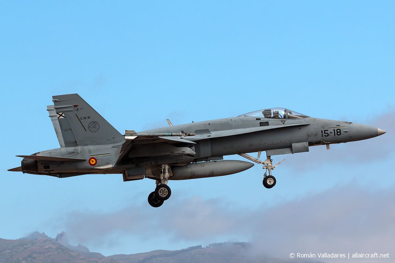 C.15-31 / 15-18 · McDonnell Douglas EF-18A+ Hornet · (LPA / GCLP)