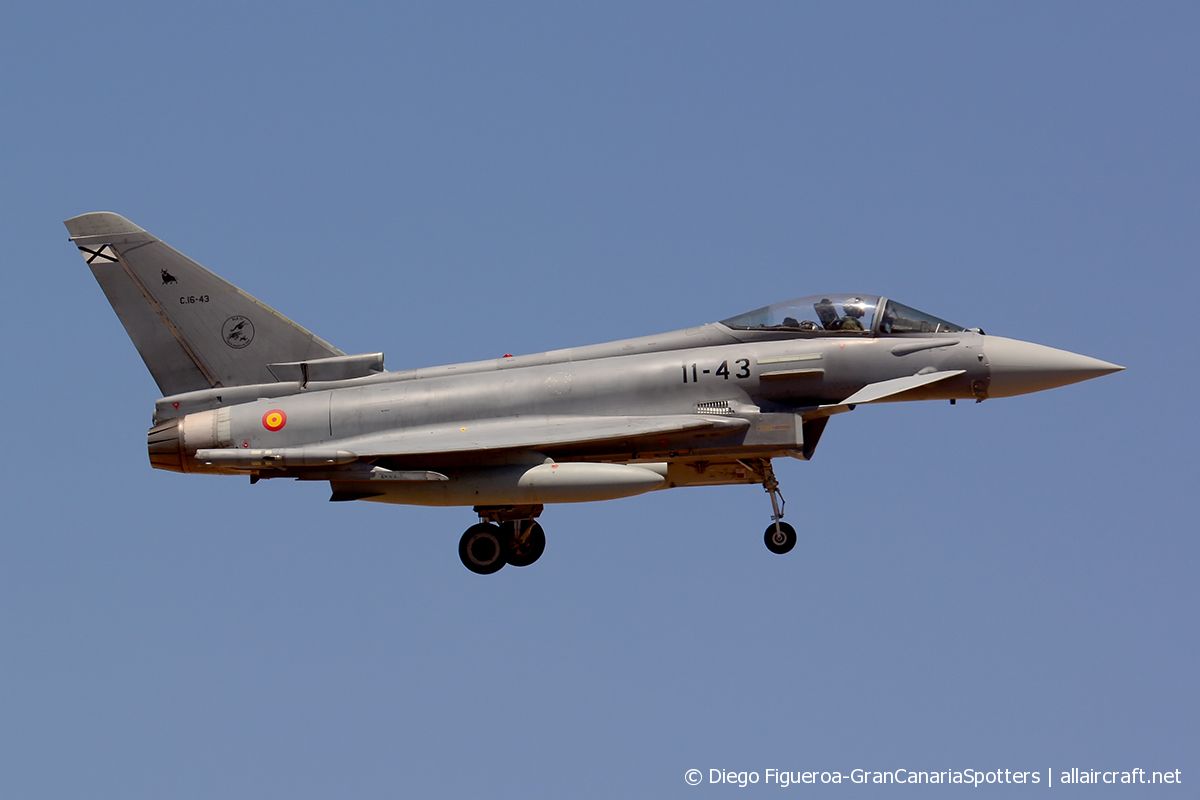 C.16-43 · Eurofighter EF-2000 Typhoon S · (LPA / GCLP)