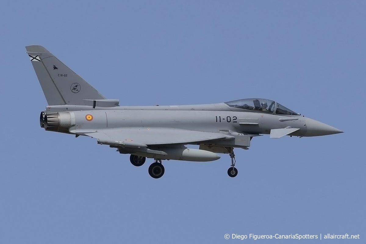 C.16-22 · Eurofighter EF-2000 Typhoon S · (LPA / GCLP)