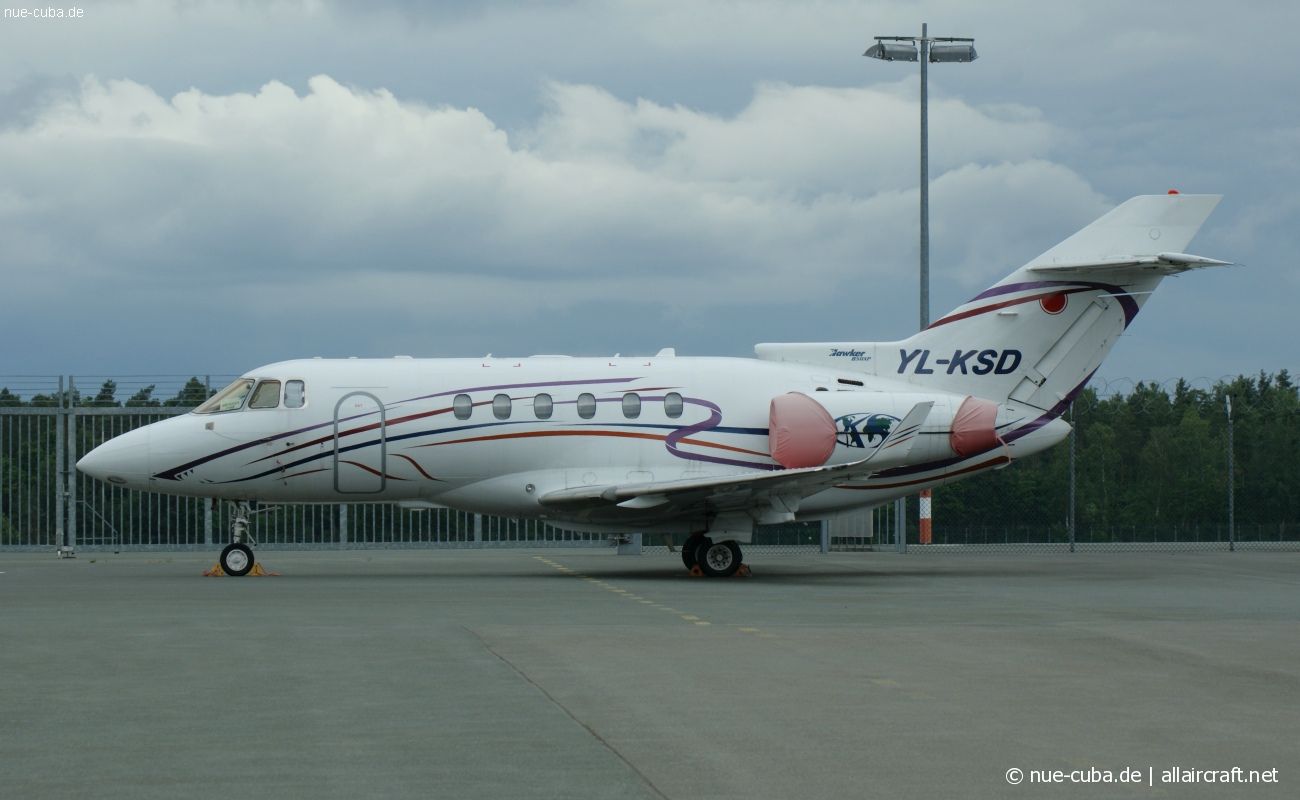 YL-KSD · Raytheon Hawker 850XP · (NUE / EDDN)