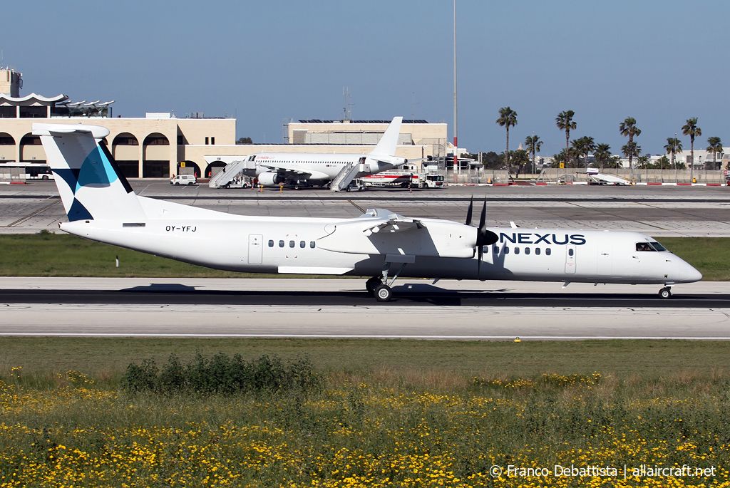 OY-YFJ · Bombardier Dash 8-Q402 · (MLA / LMML)