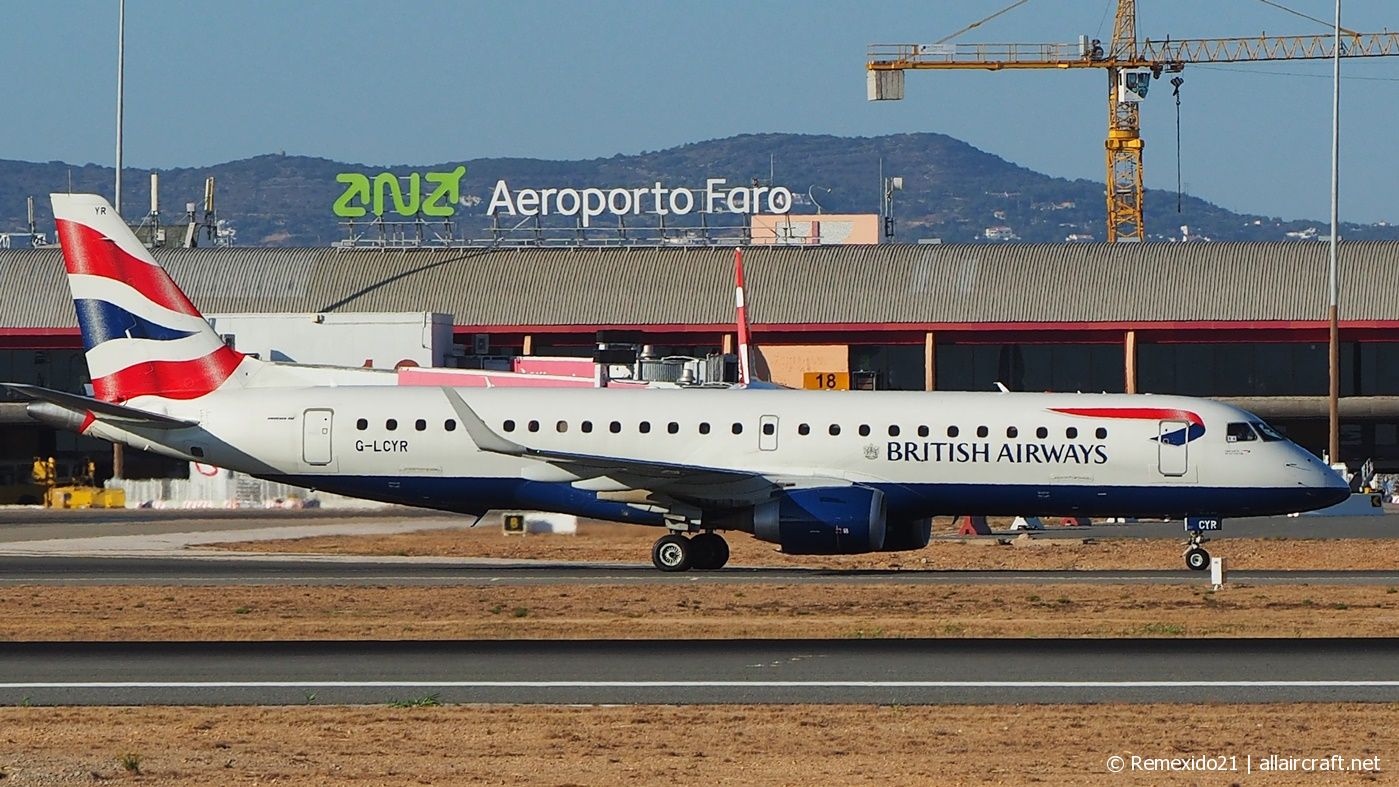 G-LCYR (cn 19000563) Embraer 190-100SR