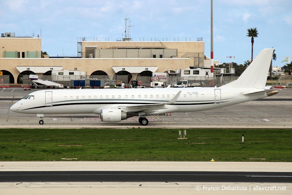 YL-UAG (19000362) Embraer Lineage 1000