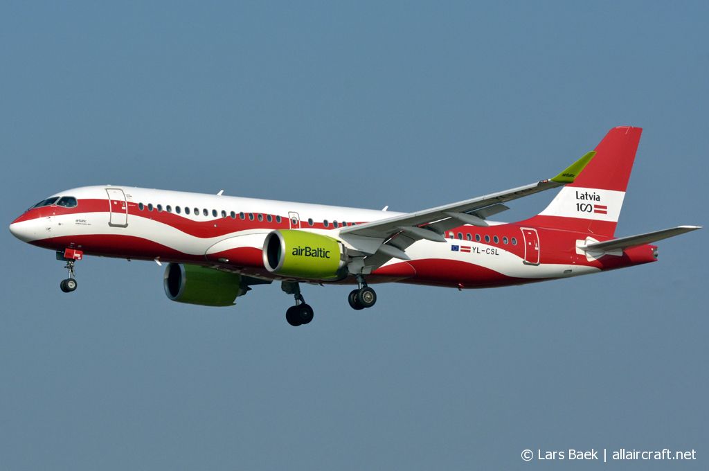 YL-CSL · Airbus A220-300 · (CPH / EKCH)