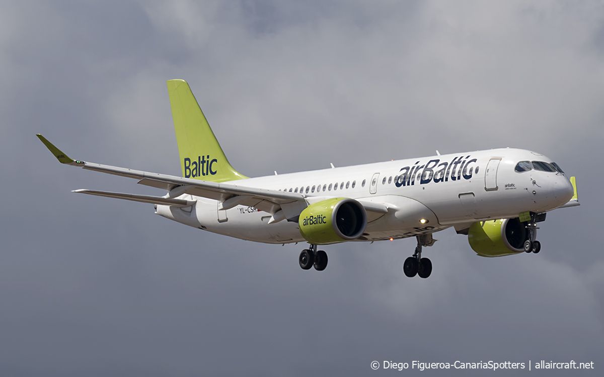 YL-CSH · Bombardier CSeries CS300 · (LPA / GCLP)