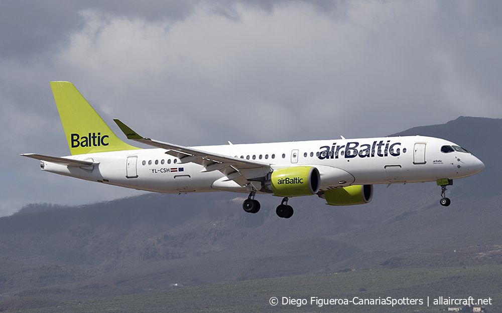 YL-CSH · Bombardier CSeries CS300 · (LPA / GCLP)