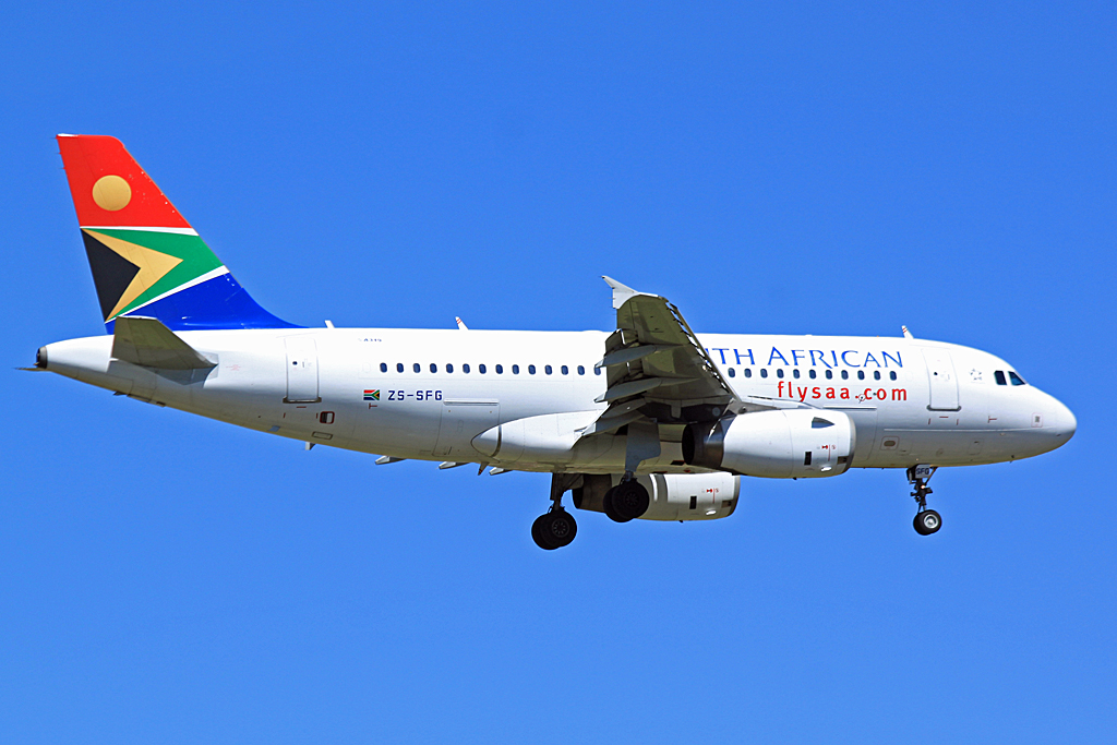 ZS-SFG · Airbus A319-131 · (JNB / FAOR)