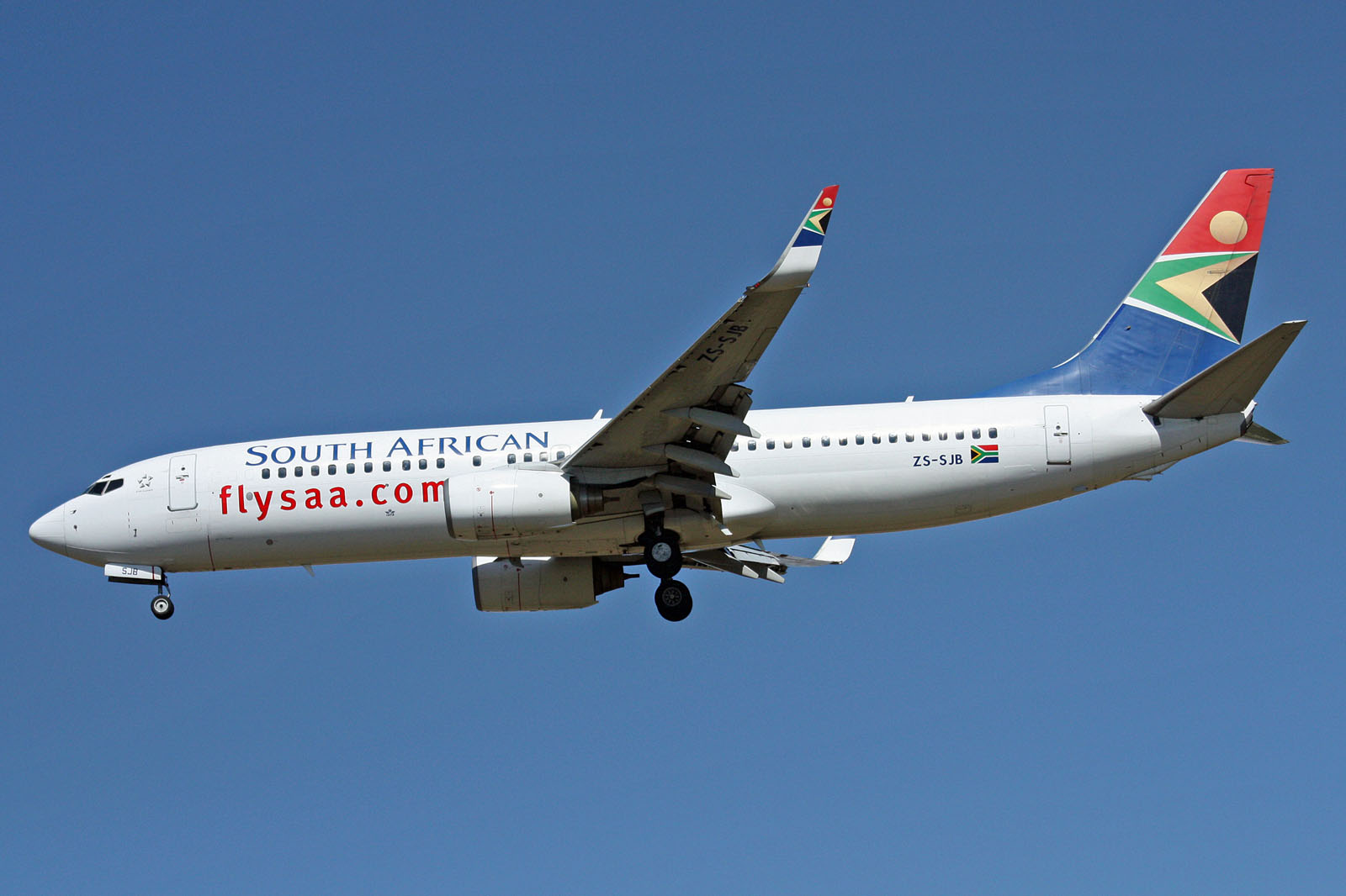 ZS-SJB, (cn 29249/653), Boeing 737-8S3