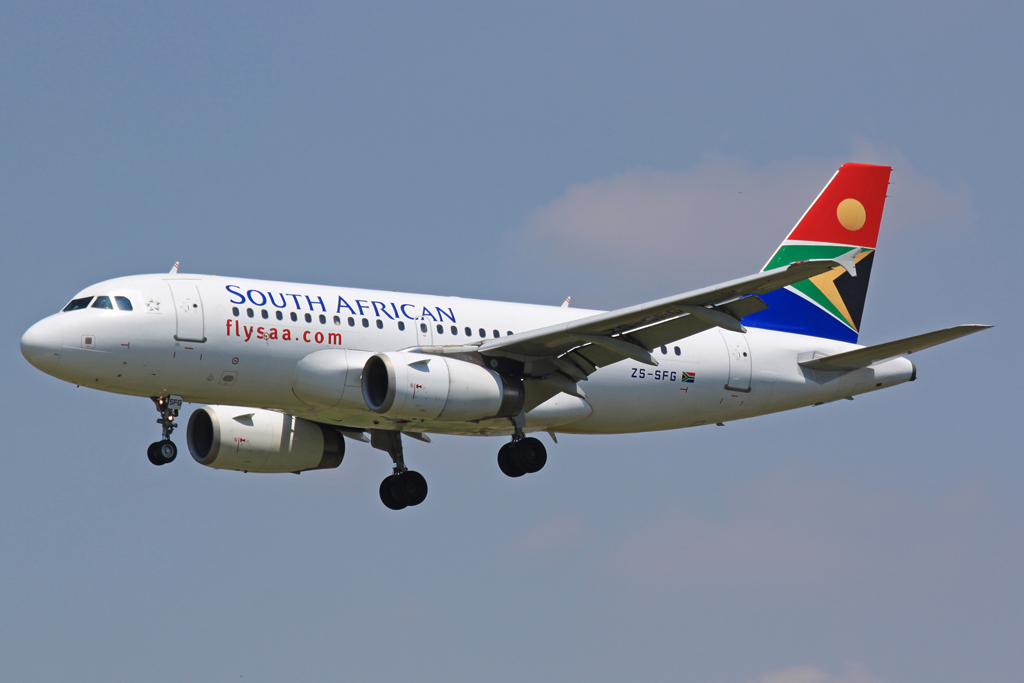 ZS-SFG · Airbus A319-131 · (JNB / FAOR)