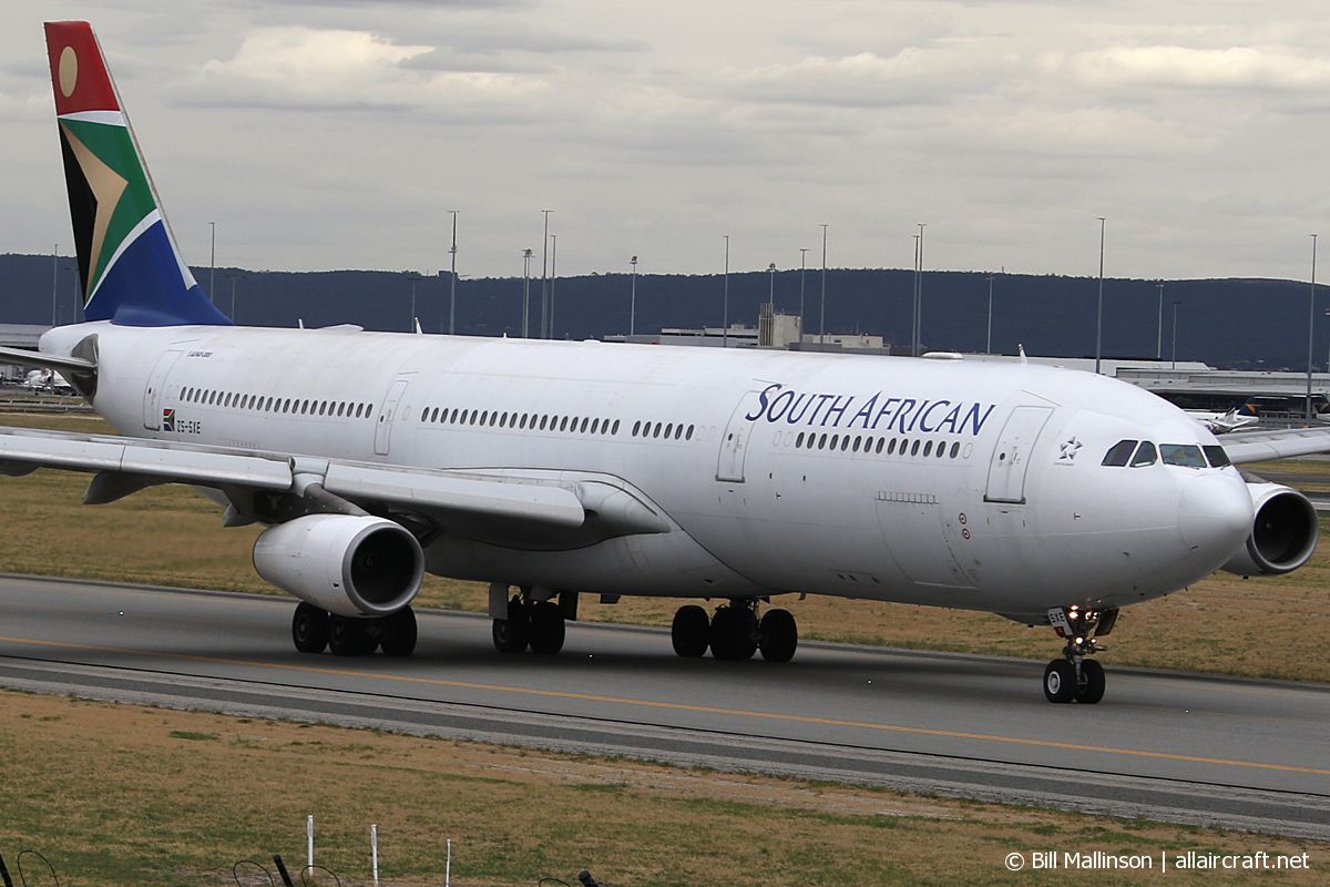 ZS-SXE · Airbus A340-313X · (PER / YPPH)
