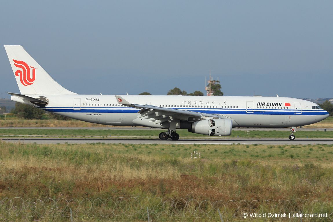 B-6092 · Airbus A330-243 · (FCO / LIRF)