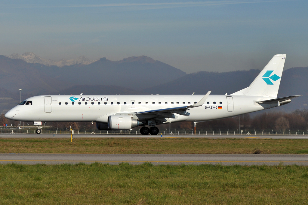 D-AEMG · Embraer 190-100LR · (BGY / LIME)