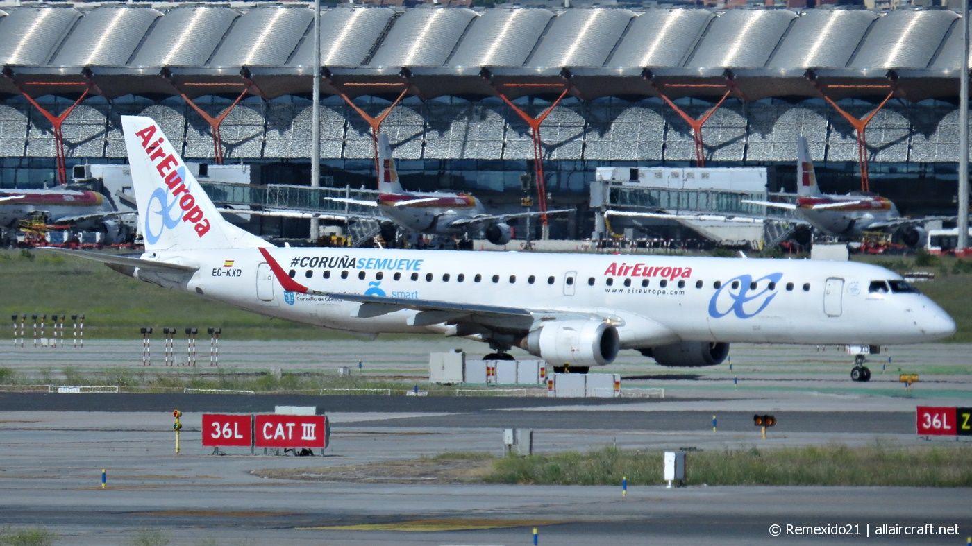EC-KXD · Embraer 190-200LR · (MAD / LEMD)