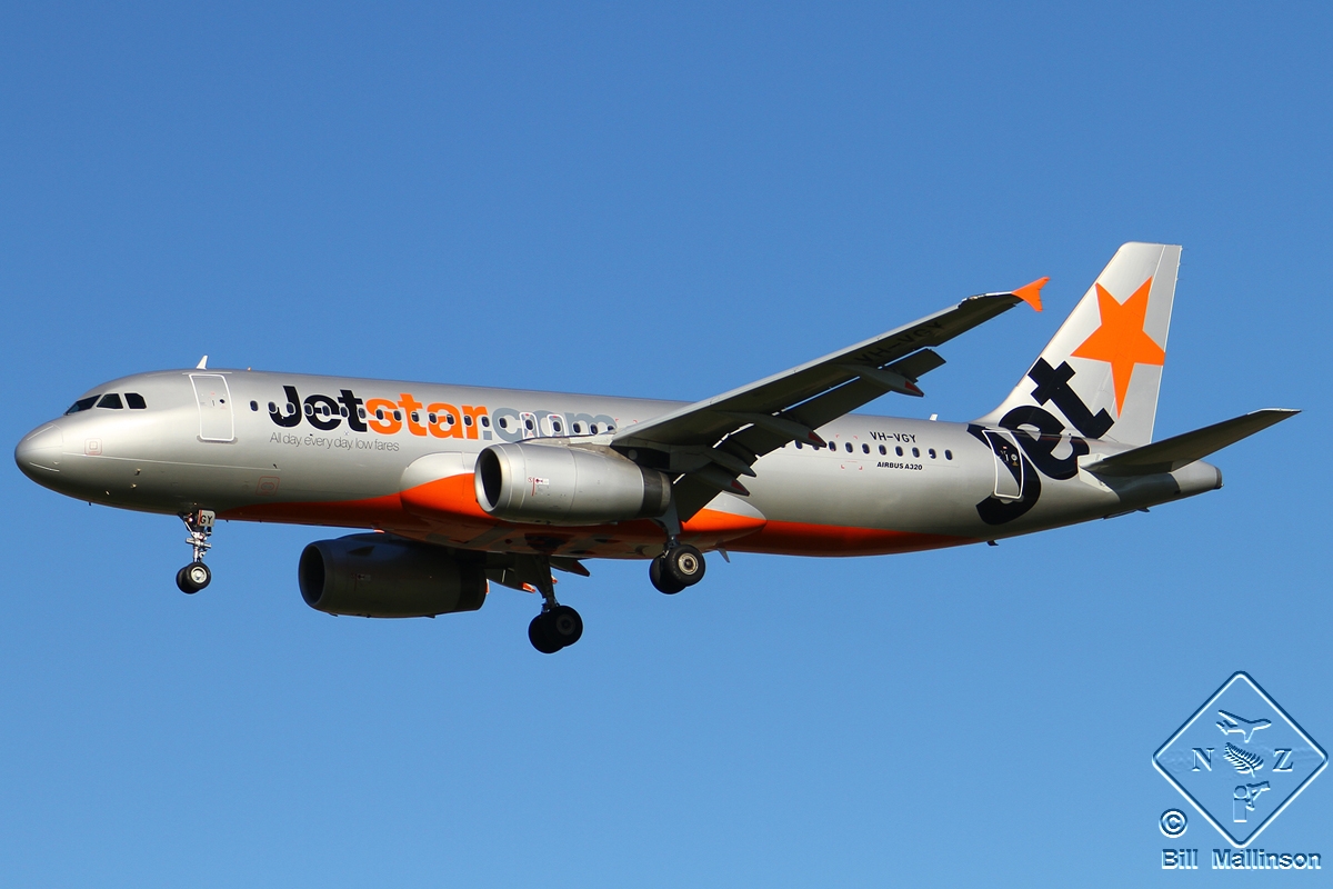 VH-VGY · Airbus A320-232 · (CHC / NZCH)