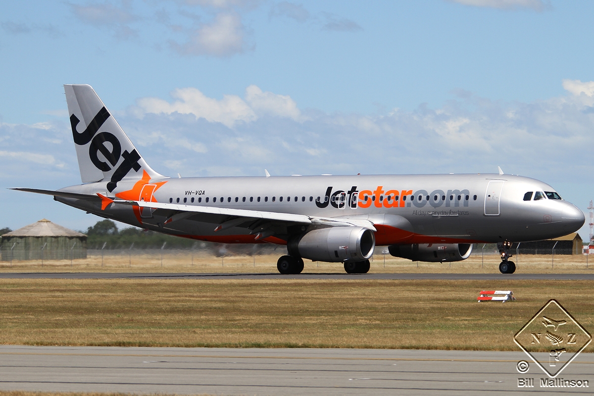 VH-VQA · Airbus A320-232 · (CHC / NZCH)