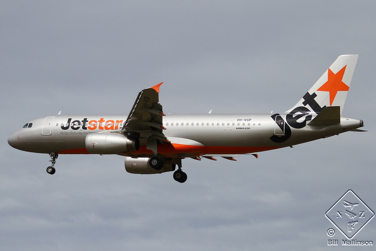 VH-VGP · Airbus A320-232 · (CHC / NZCH)