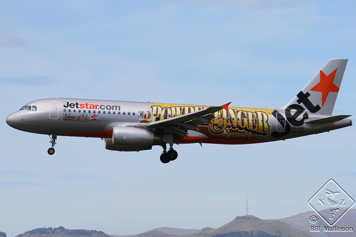 VH-VGP · Airbus A320-232 · (CHC / NZCH)