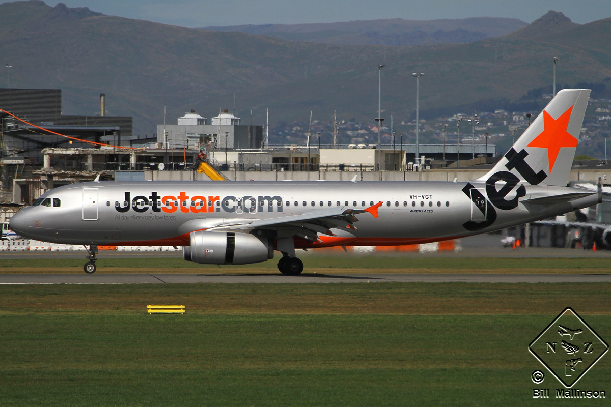 VH-VGT · Airbus A320-232 · (CHC / NZCH)