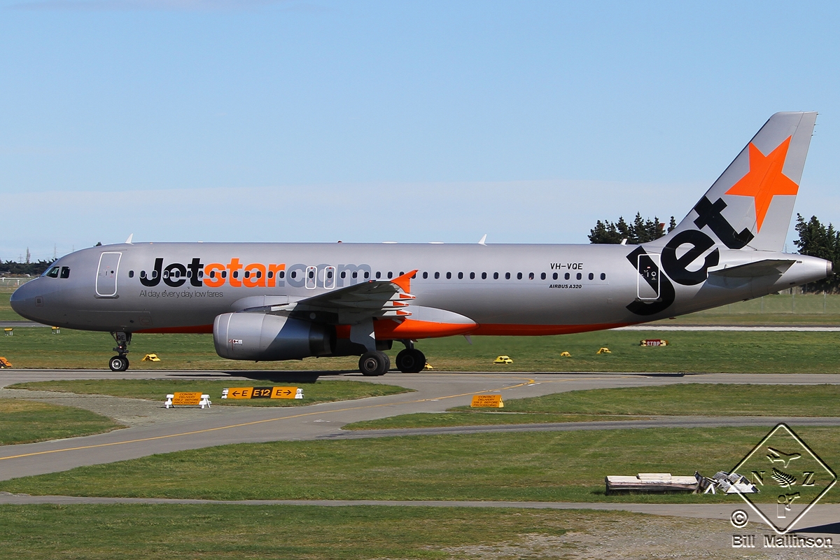 VH-VQE · Airbus A320-232 · (CHC / NZCH)